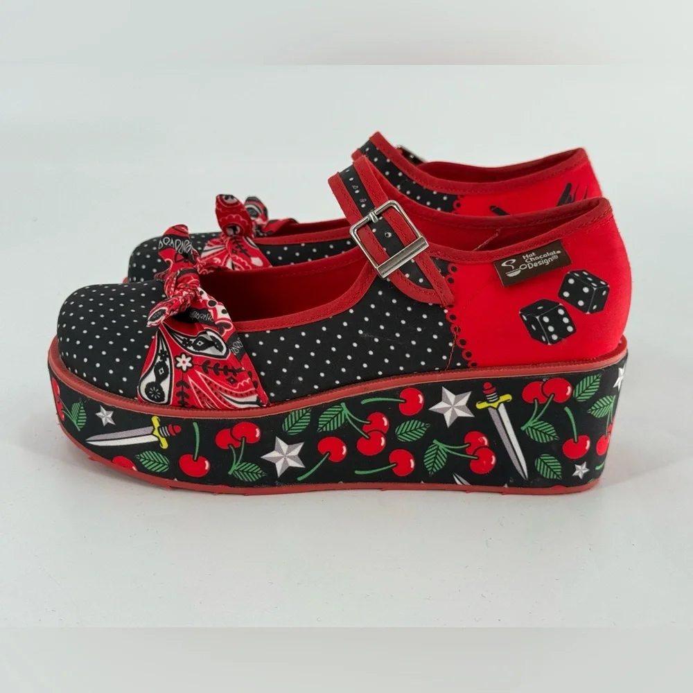 Hot Chocolate Design Chocolaticas Rockabilly Platform Mary Janes 5